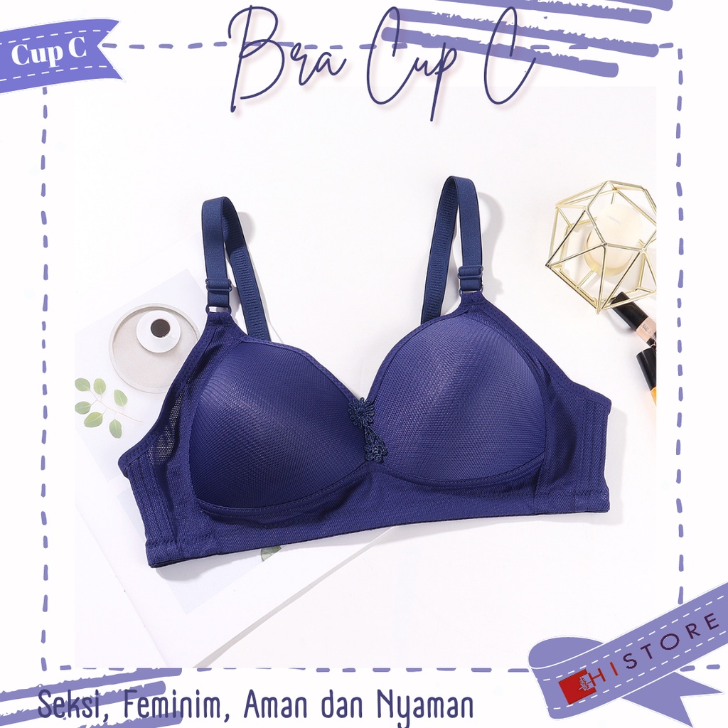 [HI] Bra BH JUMBO Cup 3/4C Fashion Wanita Bra wanita Premium BH Busa Tipis Tanpa Kawat Sangat Nyaman 2032