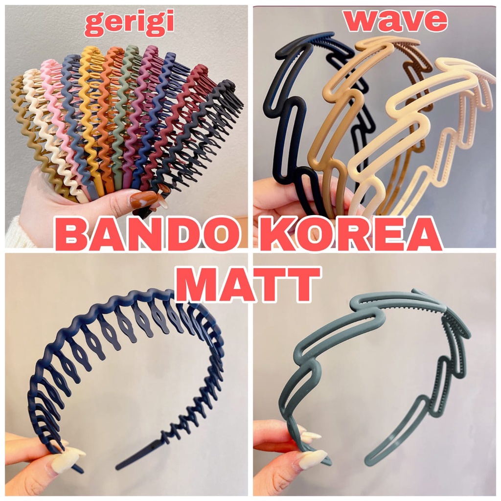 BANDO KOREA MAAT WAVE GERIGI AKSESORIS FASHION KOREA IMPORT BANDO SPORT OLAHRAGA WANITA PRIA ANAK