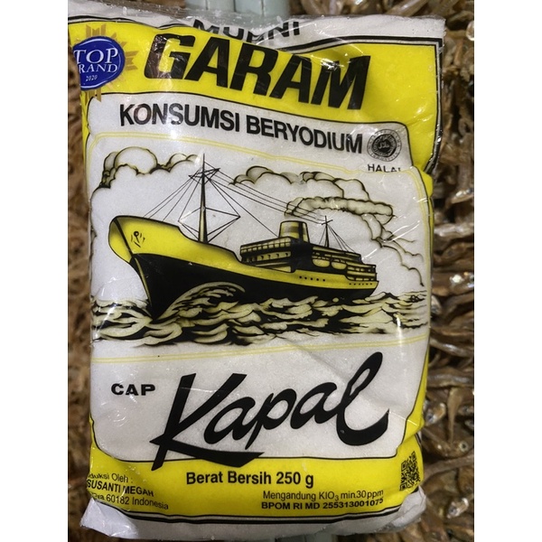 

garam cap kapal 250 gram