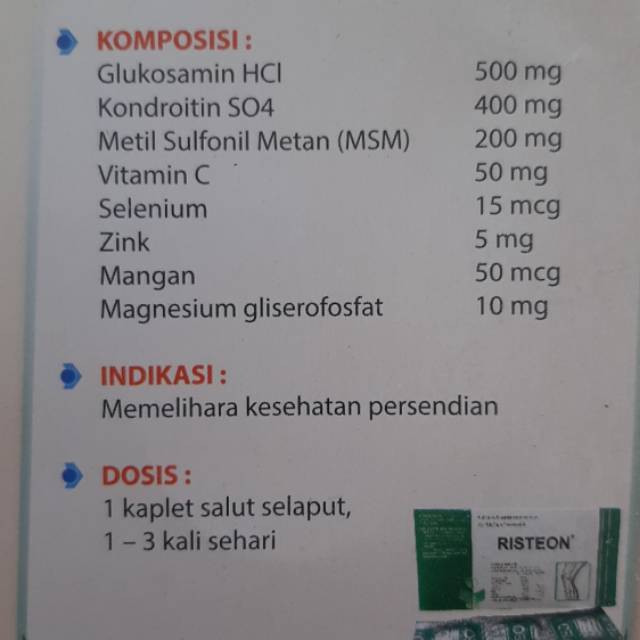 RISTEON-suplemen tulang dan sendi