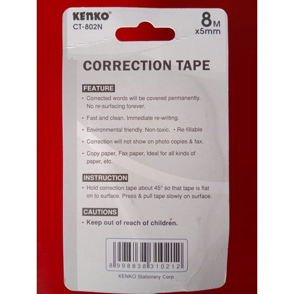 CORRECTION TAPE KENKO CT-802N