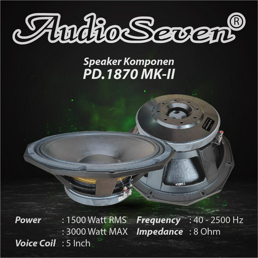 Speaker Audio Seven PD1870 MK2 Original - Professional Audio System 18 Inch, PD1870 MKII ORIGINAL