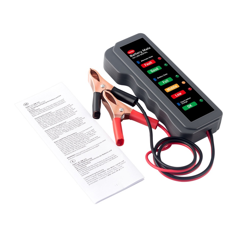 [1 Pcs Car Battery Tester] [12V Car Motorcycle Battery Load Tester Analyzer]