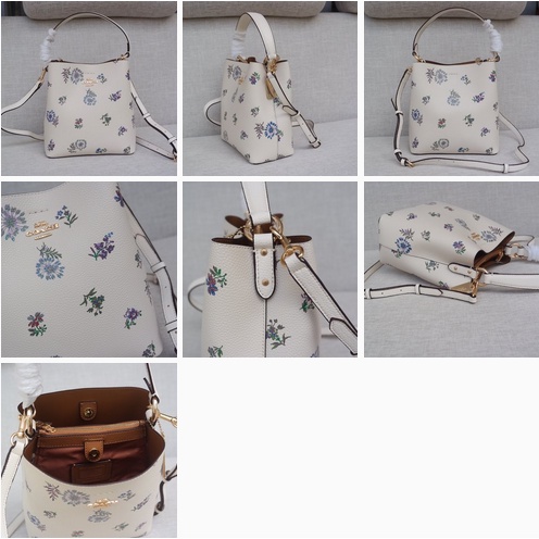 [Instant/Same Day]  3238  2310  2811   3411  7245  3598  Coach Charlie Bucket 21 Lemonade Watermelon Butterfly Bucket Bag   stb