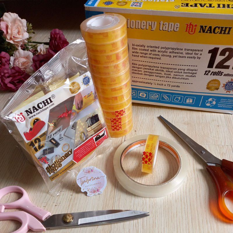

SELOTIP / ISOLASI 12 mm | nachi tape | standart tape