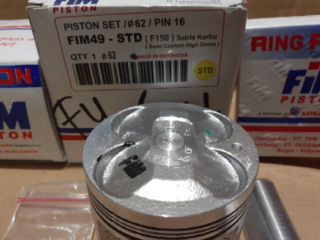 Piston kit satria fu 150 oversize 0 std FIM