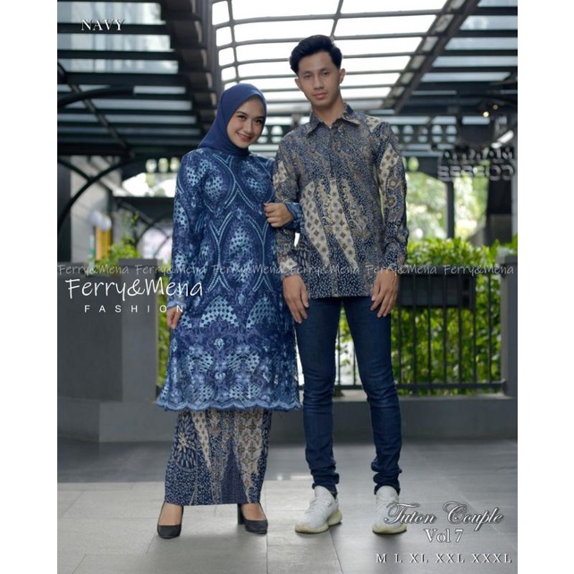 Kebaya couple batik//couple tunangan//couple keluarga//tunik padang