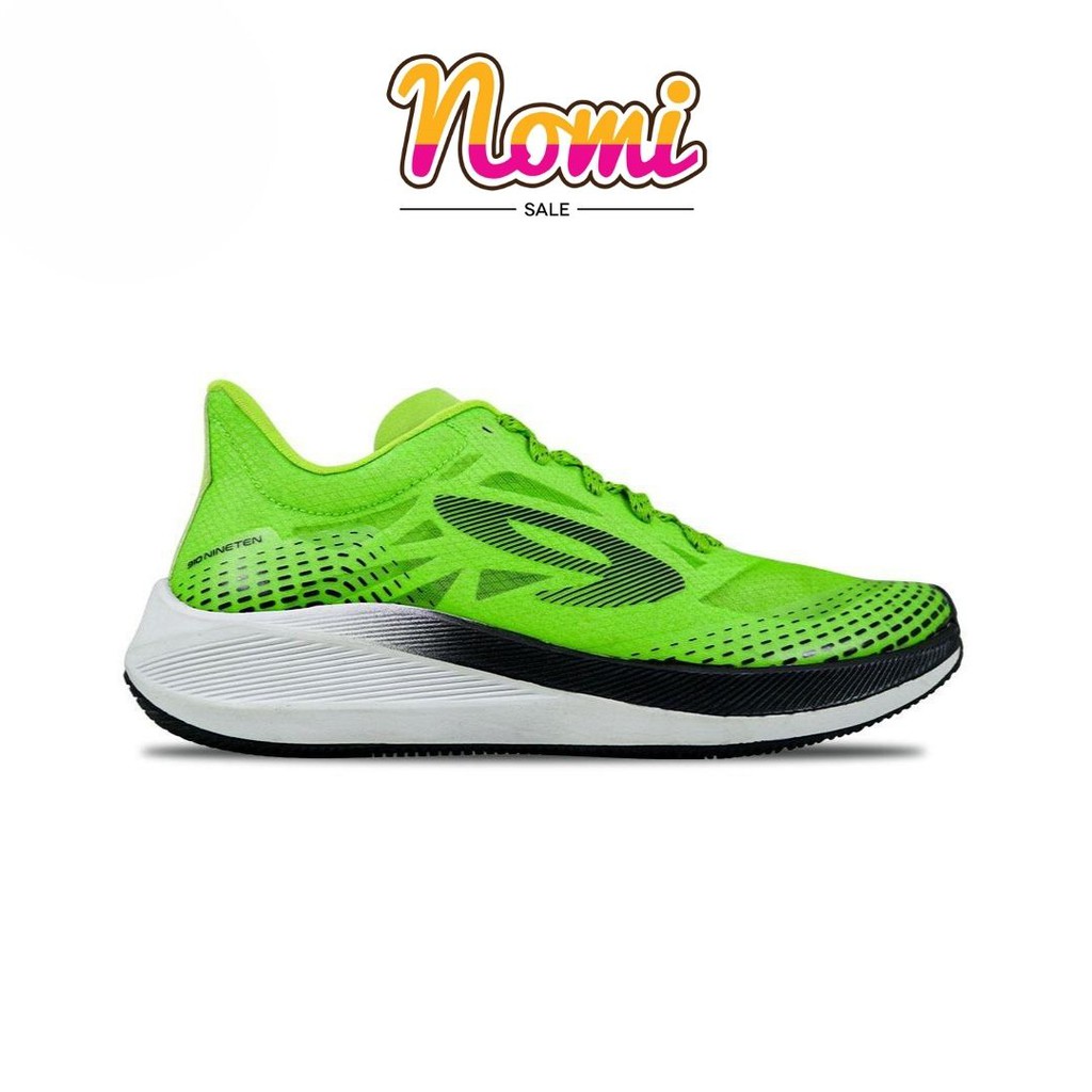 910 Nineten Haze 1.5 Sepatu Lari -Hijau Neon/Hitam/Putih