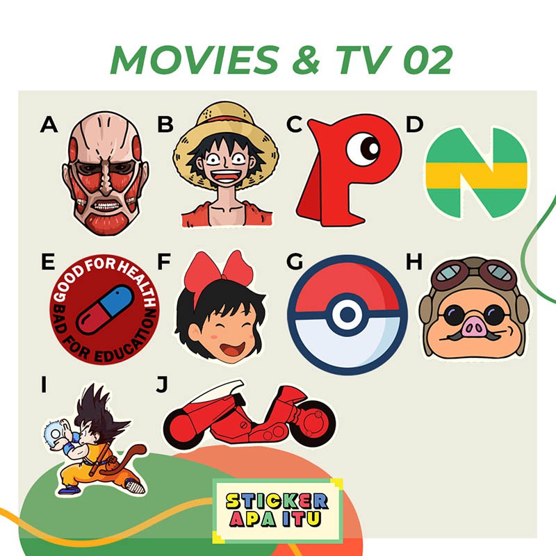 

Sticker Single Movies 02 (Tema Animasi Jepang B)