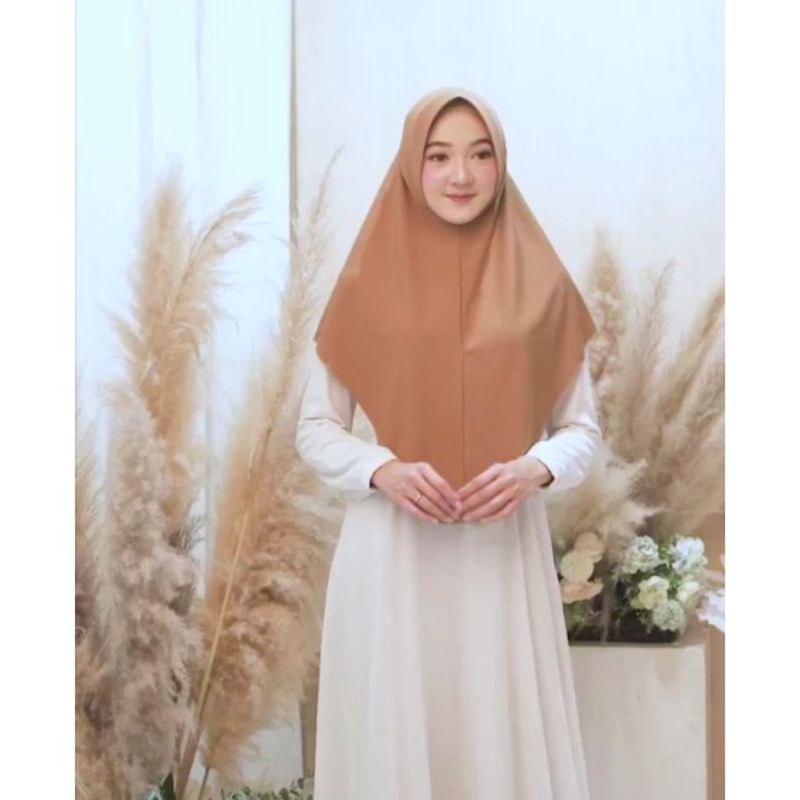 Jilbab Bergo Kamila Jersey / Hijab Instan / Jilbab Jersey Menutup Dada / jilbab instan Jersey