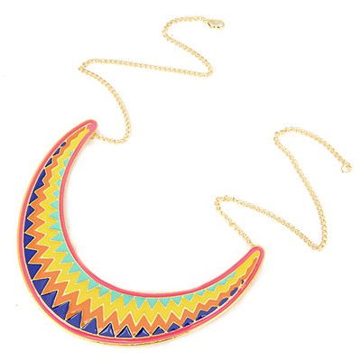 LRC Kalung Wanita  exquisite fashion cany color wave pattern C04497X