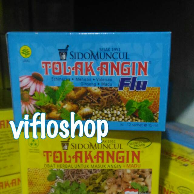 Tolak Angin Cair dan Tolak Angin Flu Sido Muncul (Kemasan