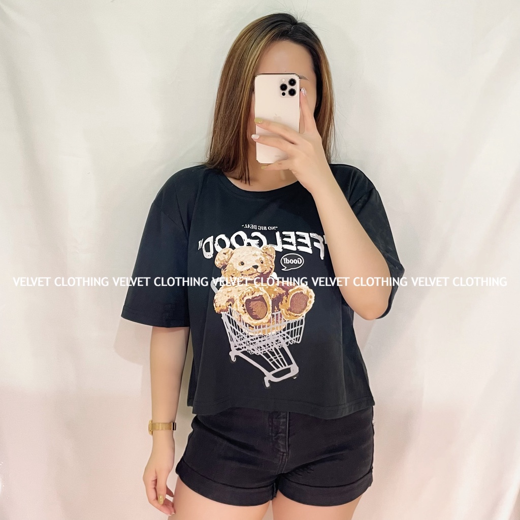 Kaos Crop Top Wanita / Kaos Crop Oversize / Crop Tee Oversized