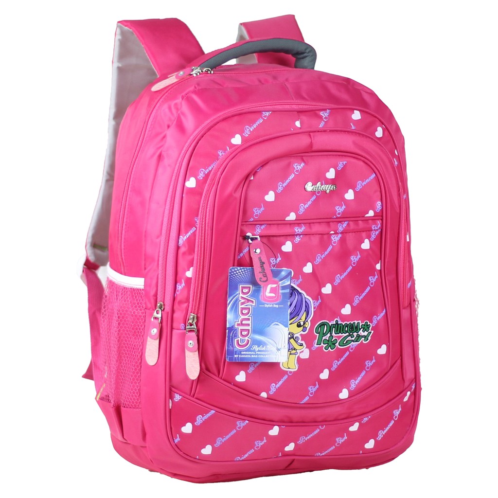 Ransel Anak Perempuan Tas Gendong Anak Tas Lucu Cahaya Princess Tas Pink Tas Sekolah Anak