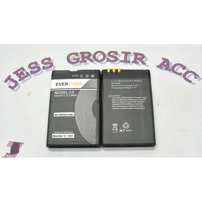 Baterai Battery Batere Original Evercross Evercoss Cross C5 , C-5