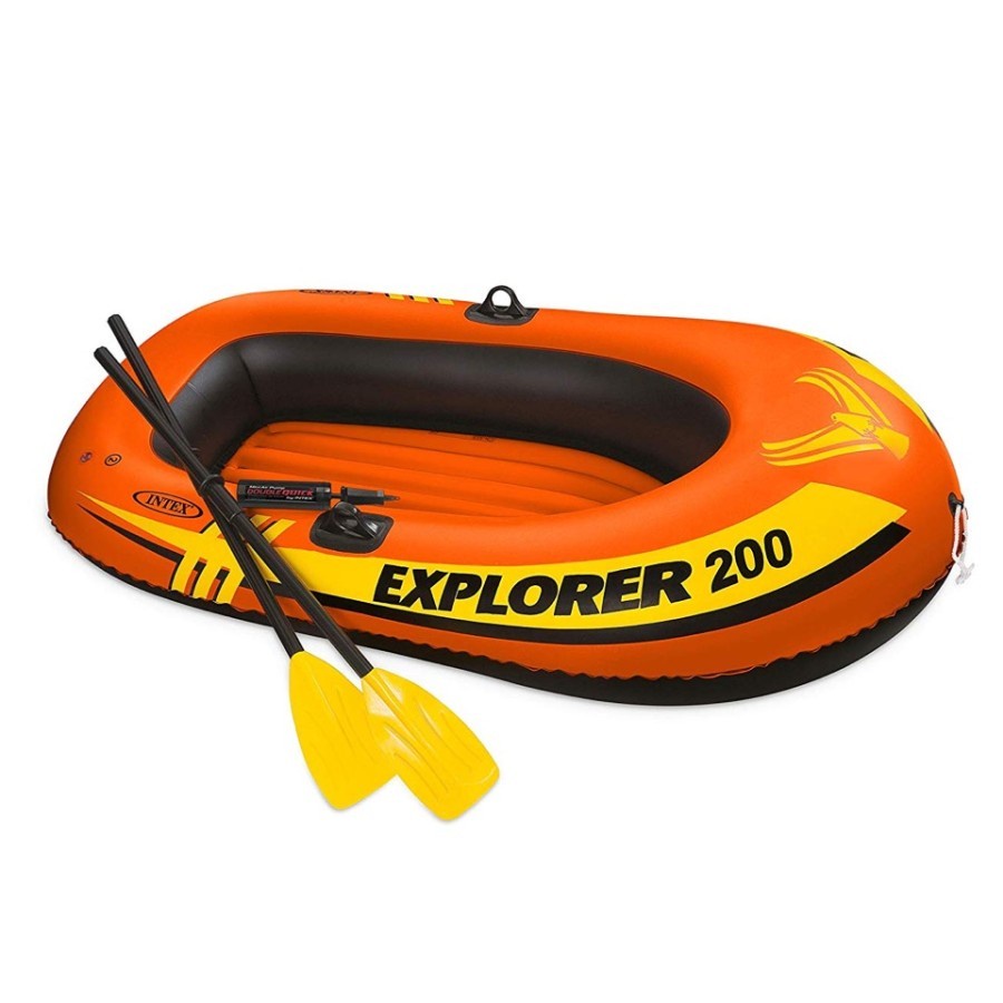 Perahu Karet Explorer 200 intex 58331 free pompa dan dayung Boat Set