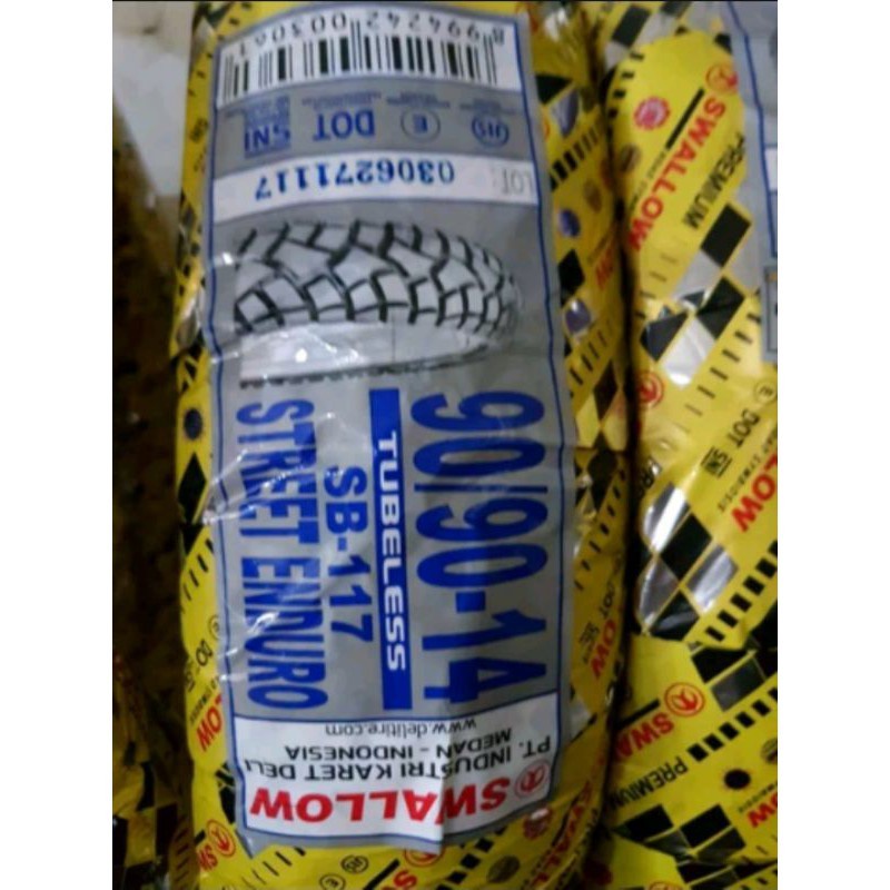 Ban SWALLOW 90/90-14 SB-117 SB117 STREET ENDURO TUBELESS