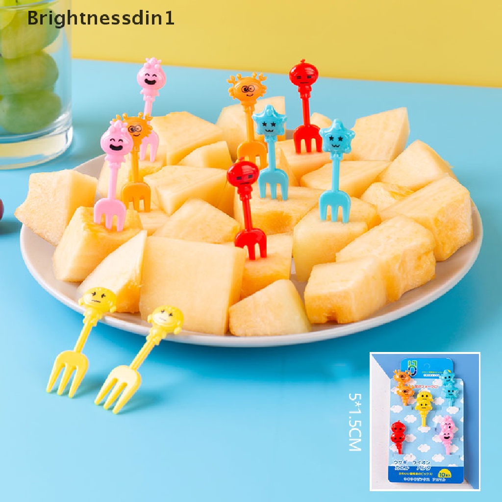 Set Garpu Buah / Dessert / Cocktail / Sandwich 1 In 1 Desain Kartun Untuk Pesta