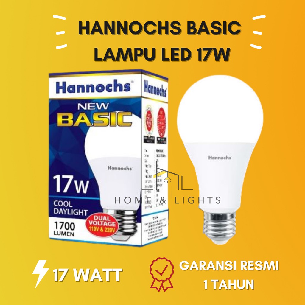 Lampu LED Murah Hannochs Basic LED Bulb 17W