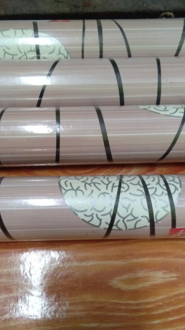 Wallpaper Dinding Dandelion Coklat 3d Elegant Wallpaper 45cm X 10m