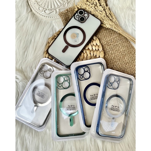 CASE CLEAR MAGNETIC SILICONE FOR IPHONE