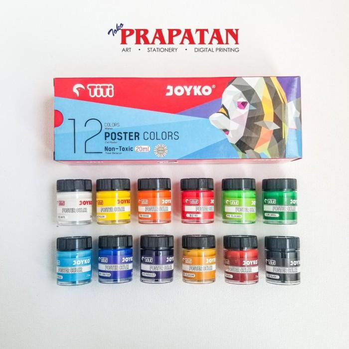 Cat Poster Titi Set / Titi Poster Color Set 12 Warna 20Ml Kualitas Terbaik