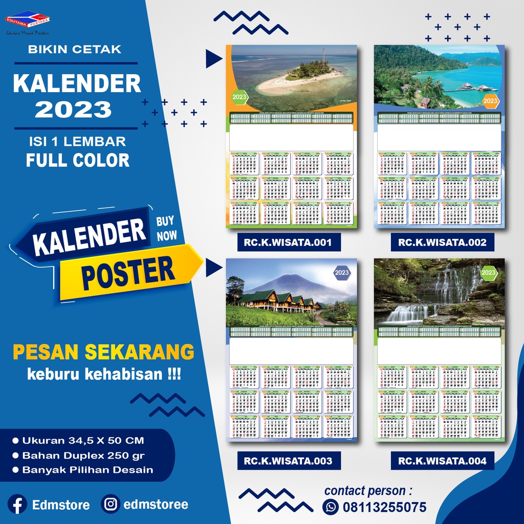 

Kalender Dinding Poster 2023 Custom