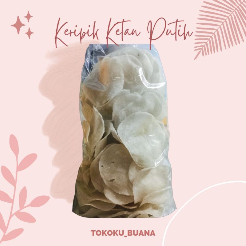 

KERIPIK KETAN PUTIH MENTAH PREMIUM 500 gram/ ENAK, WANGI, GURIH / KERIPIK KETAN SUPER NGEMBANG