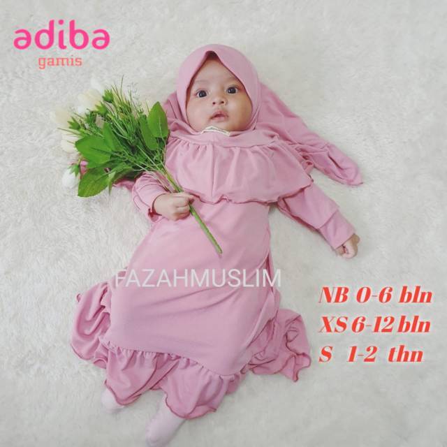 Gamis bayi perempuan newborn akikah aqiqah baby baju muslim