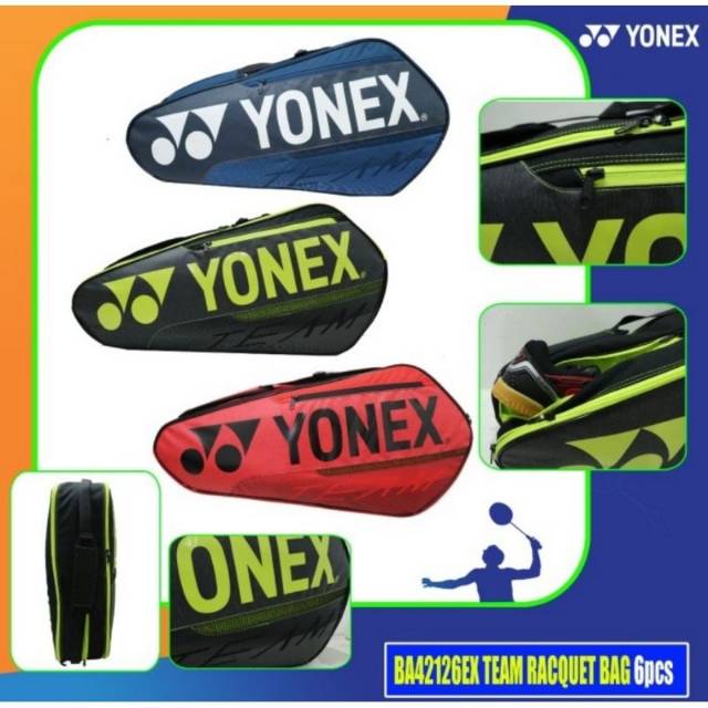 Tas Badminton Yonex BA 42126 EX 6 in 1 Original