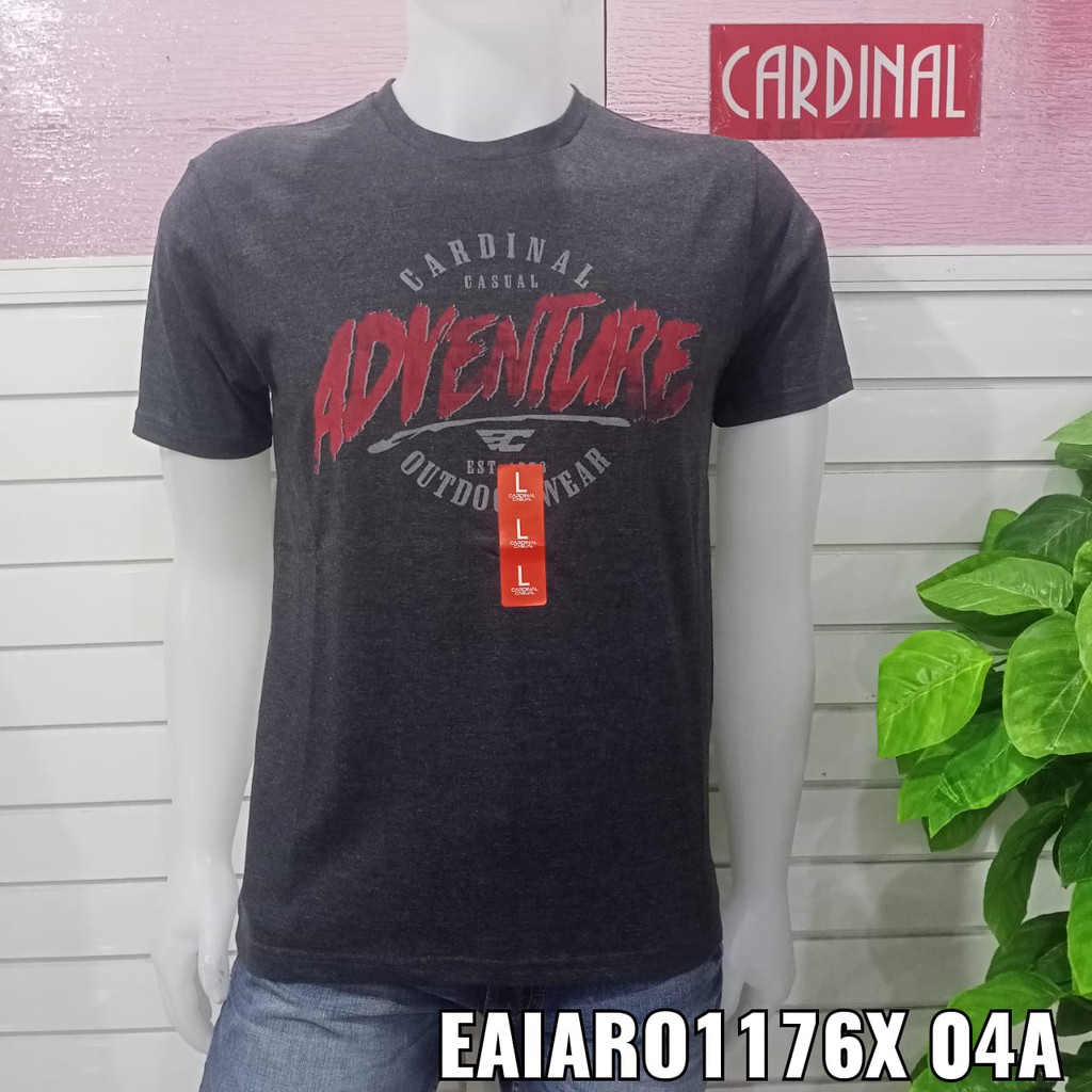 gof KCJ CARDINAL KAOS T-Shirt COWOK Baju Cowok Kaos Cardinal - Abu Abu