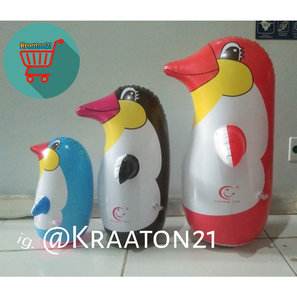 Mainan tiup balon pinguin pasir / balon pinguin / mainan anak / balon grosir / balon pinguin