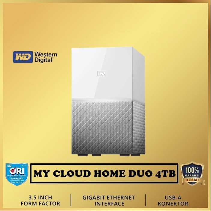 WD My Cloud Home Duo 4TB Harddisk External Hard Disk 4 TB HDD