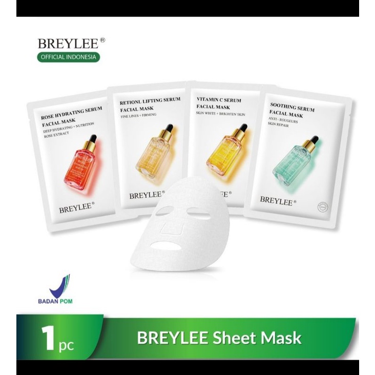 Breylee Sheet Mask - Masker Wajah Breylee