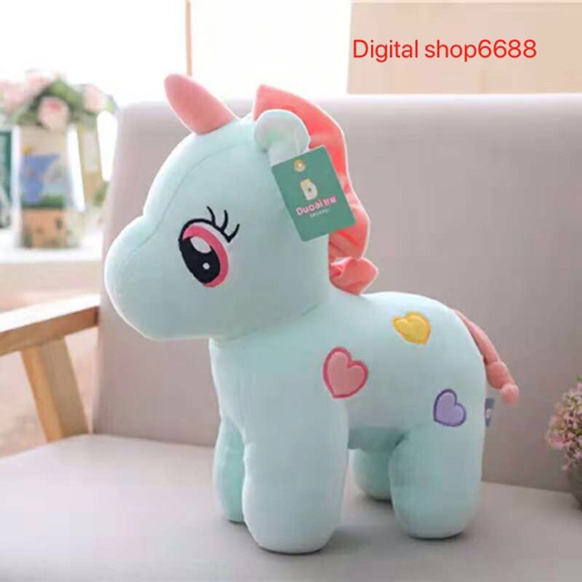 SOFT UNICORN DOLL &amp; BONEKA KUDA UNICORN CANTIK LUCU IMPORT UKURAN TINGGI 30 &amp; 40 &amp; 50CM