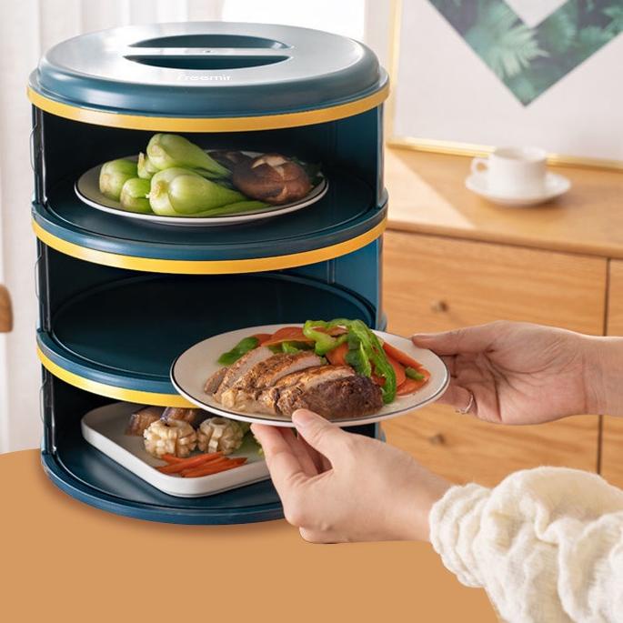 SALE|SQ31|[HOT DEAL] freemir 3/5/6 Susun Tudung Saji Modern Bertingkat Penutup Piring / Penutup Piri