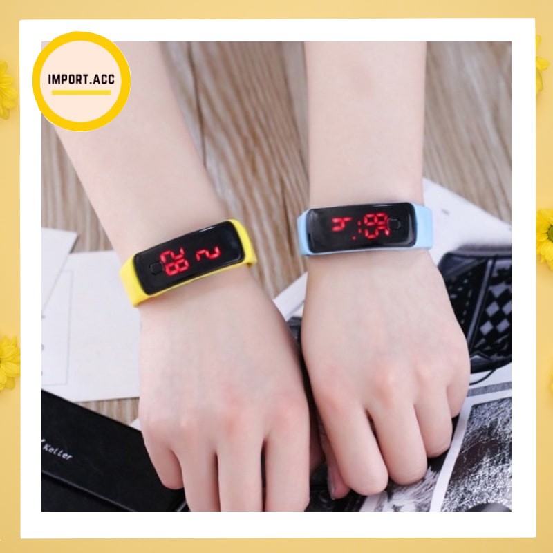 Jam Tangan Sport LED Digital Anti Air Strap Karet Watch Jam Tangan Fashion Murah Import.