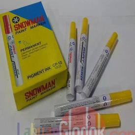 

Spidol Permanent Paint Marker Snowman Kuning Isi 12 Pcs