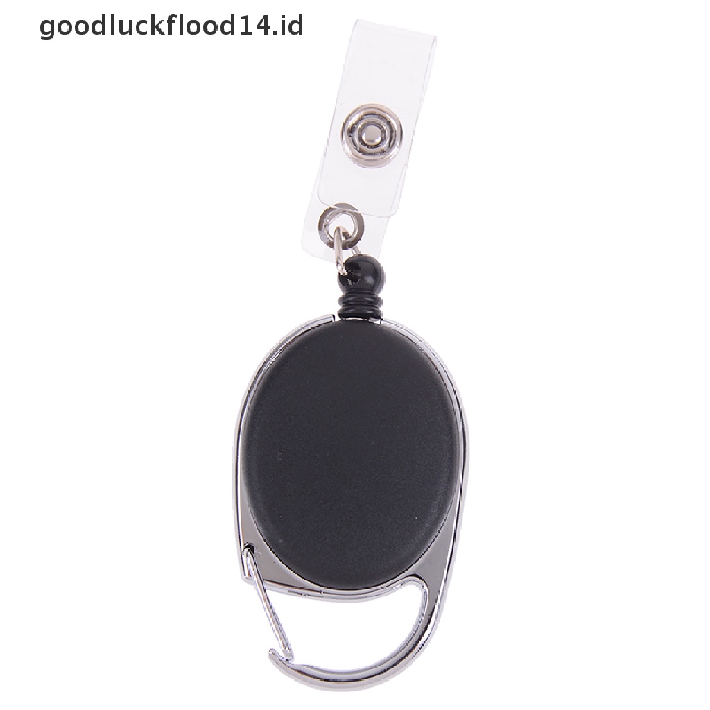 [OOID] Retractable Reel Recoil ID Badge Lanyard Name Tag Key Card Holder Belt Clip ID