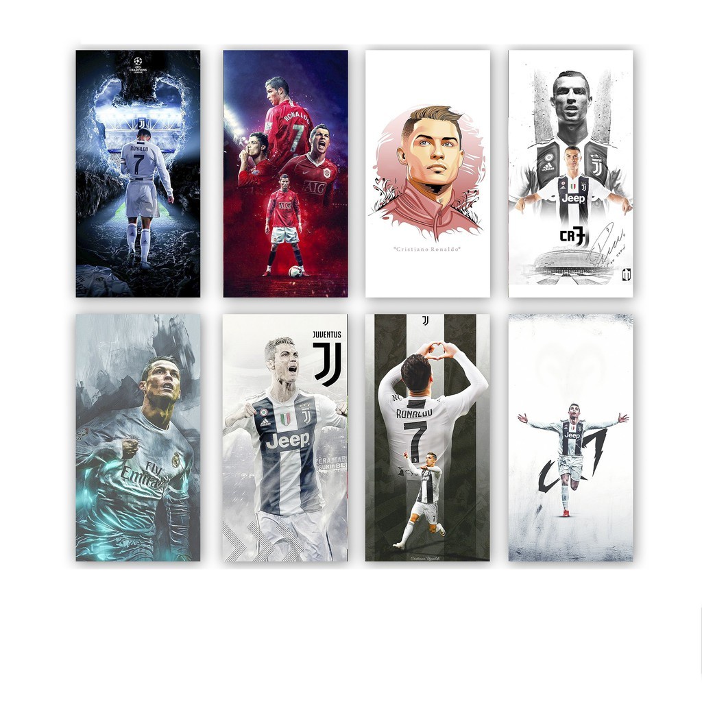 Ukran (18x30cm) pajangan Dekorasi ruang Rumah Poster CRISTIANO RONALDO Pajangan Hiasan Kamar Wall Decor CR7 Hiasan Dinding