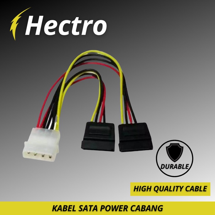 HECTRO Kabel Power SATA Cabang - 6Gbps - High Quality