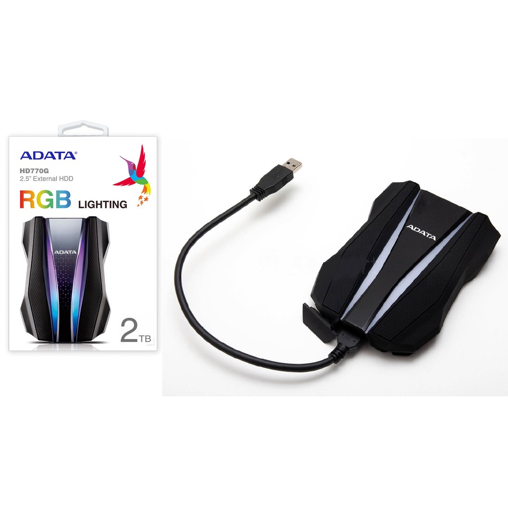 Harddisk External ADATA HD770G RGB 2,5 INCH 2TB