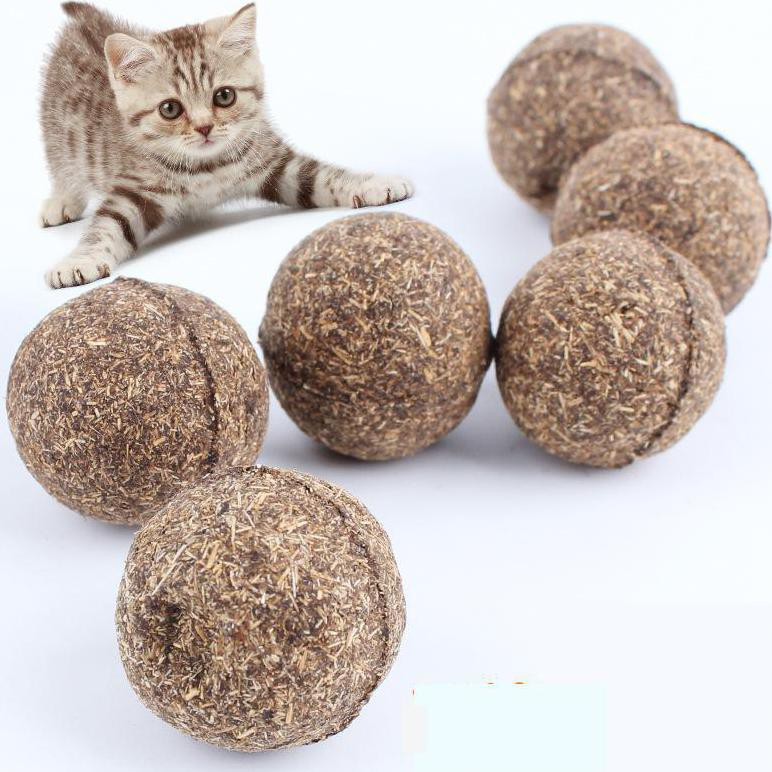 Mainan Cakaran Kucing Bentuk Bola Aroma Catnip Cat Scratcher Ball Brown PRO504 Grab Medan