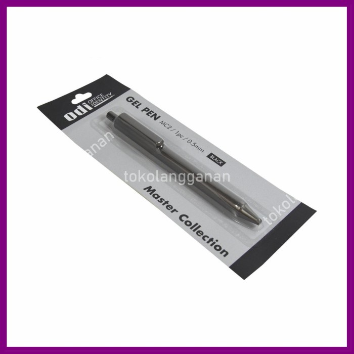 

Odi Premium Retractable Pen Gel 0.5mm Gold - Hitam MA17