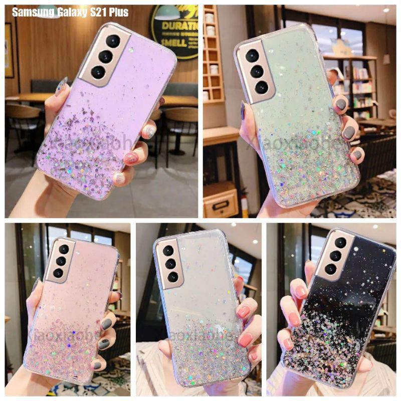 Samsung S22 Plus 5G S22 Ultra 5G S20 FE S21 S21 Plus S21 Ultra S21 FE 5G S23 Plus S23 Ultra SoftCase Tpu Bahan Premium Glitter