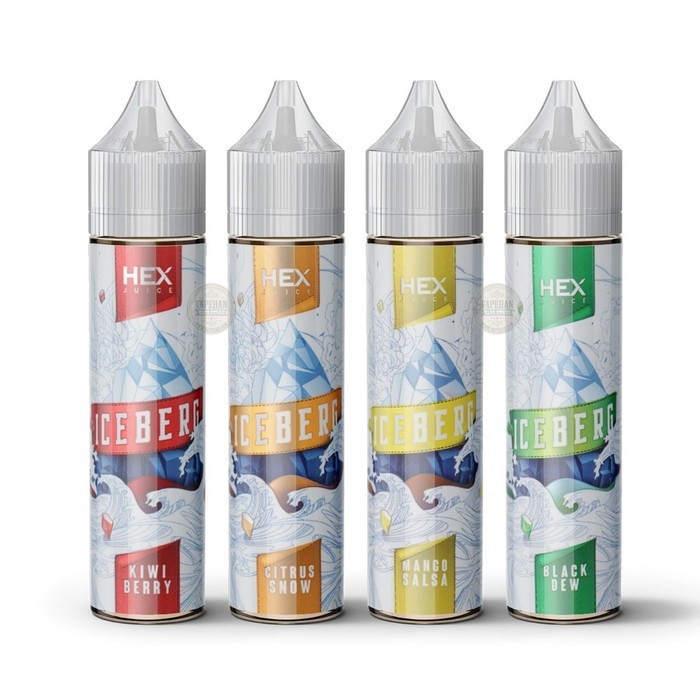 E-Liquid Premium Ice Berg ALL SERIES 60Ml 3Mg By HEX