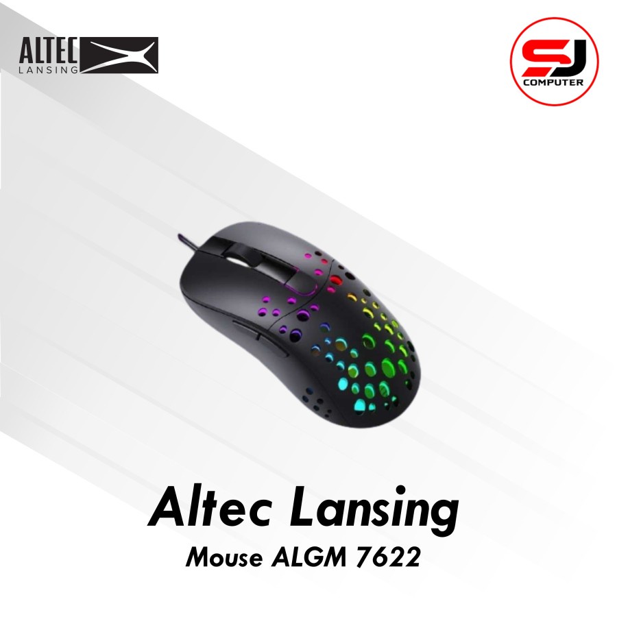 Mouse Gaming Altec Lansing ALGM 7622   RGB Backlight Black  8000 DPI