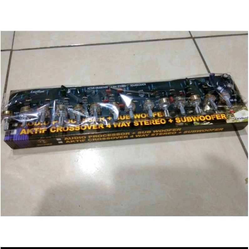kit crosover aktif 4 way + subwofer frequency