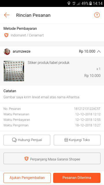 Stiker Produk/label Produk