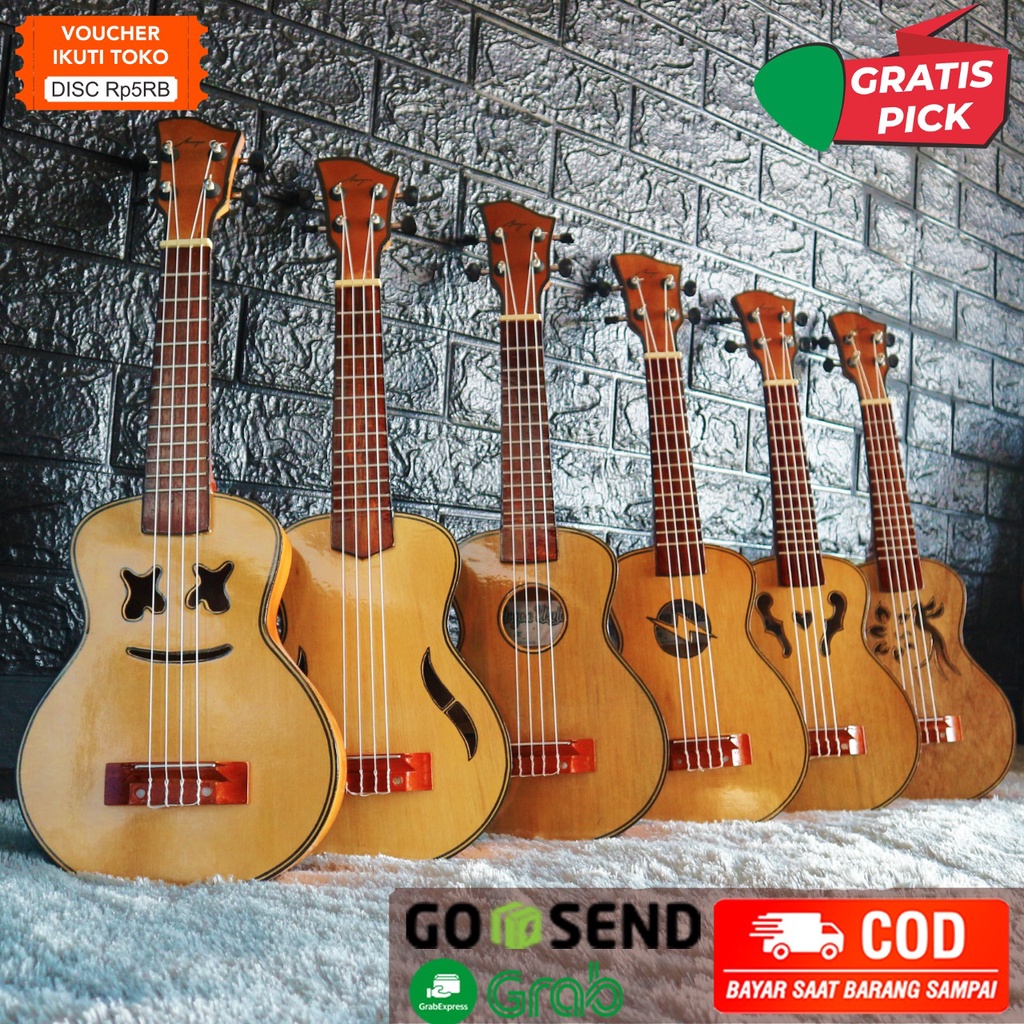 [SIAP KIRIM] Promo Ukulele Pare Kencrung Kentrung Pare Gitar Kecil Untuk Anak Bonus Pick